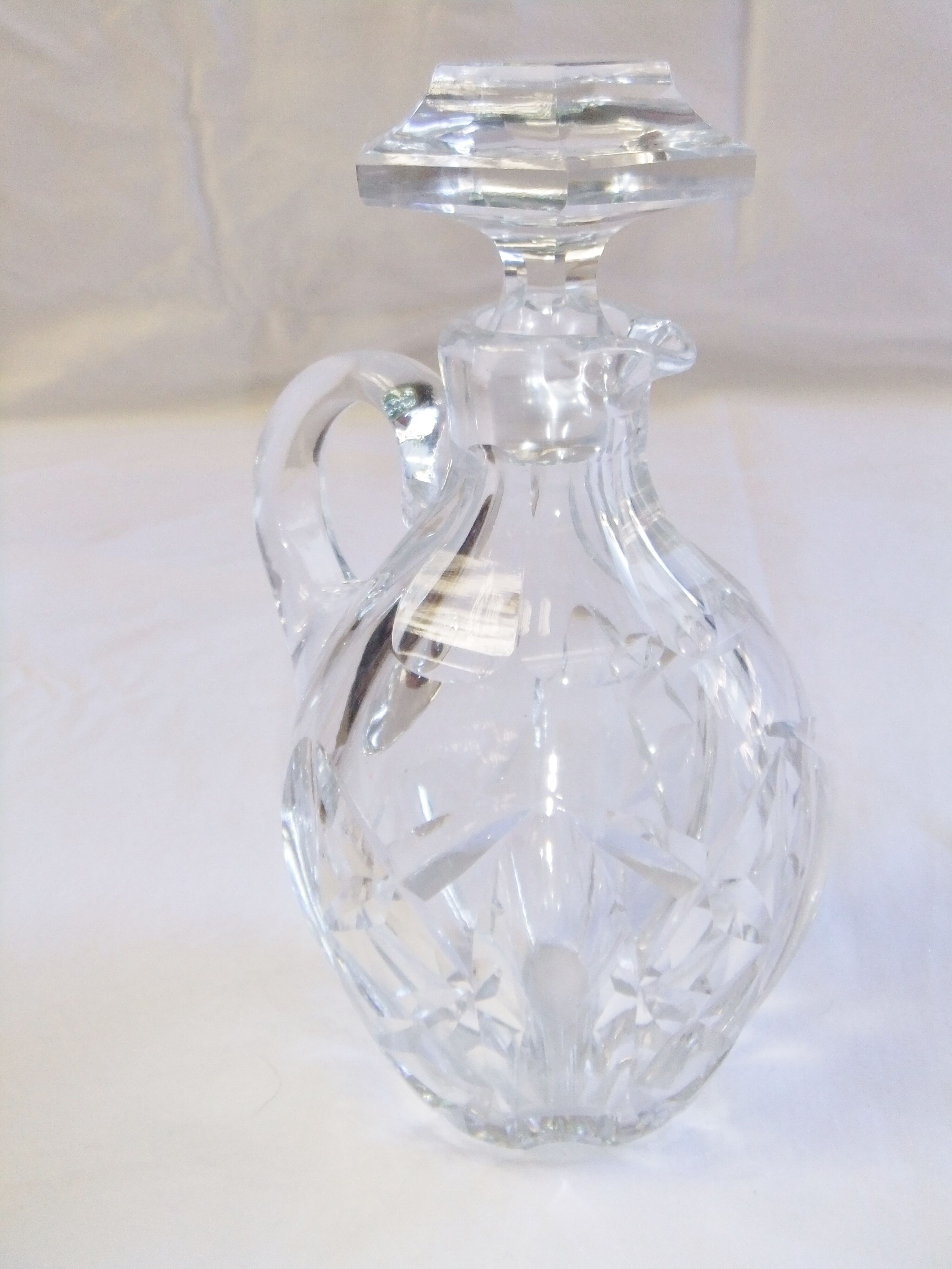 Bohemian crystal liqueur service Baccarat st Louis carafe carafon glass decanter