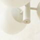 Ceiling lamp from the 1960s with three milk glass shades
