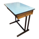 School desk blue formica desk from the 60s-70s