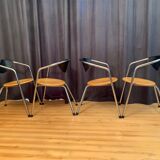 Set of four Plurima chairs, Italy, 1980s