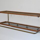 Shelf, vintage Scandinavian coat rack 1960