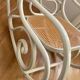 Rocking Chair THONET late 19th century in curved wood with a grey ceruse finish.
