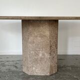 Grey travertine table