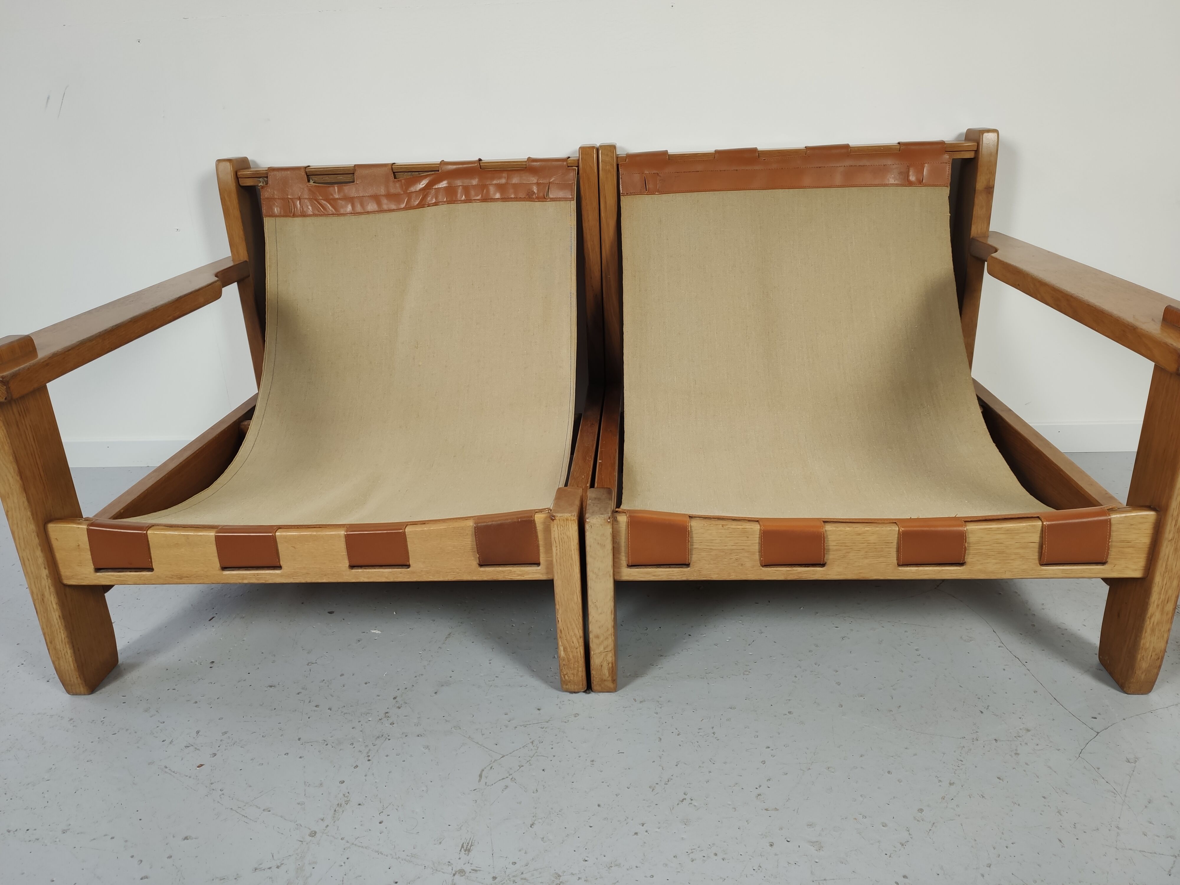 3-Seater vintage sofa modular Aztec motif