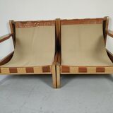 3-Seater vintage sofa modular Aztec motif