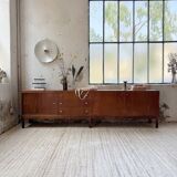 Enfilade teck XL années 60 constructiviste