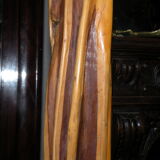 Exotic Natural Wood Floor Lamp 1950, 1960