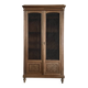 Bibliothèque vitrée ancienne à portes grillagées (rénovée)