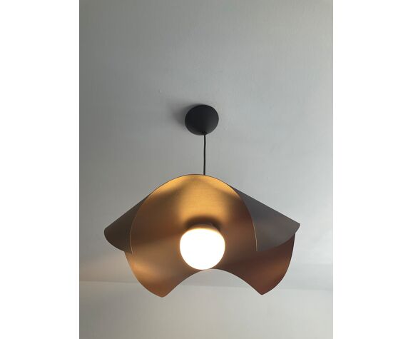 Folded metal design pendant lamp