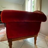 Red velvet daybed