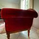Red velvet daybed