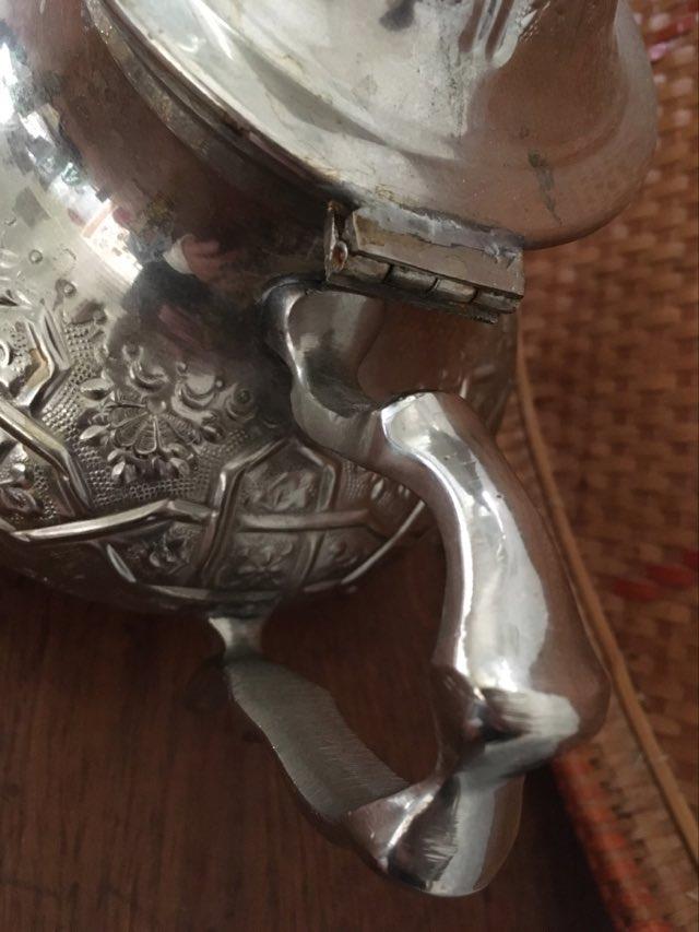 Large traditional Moroccan teapot.