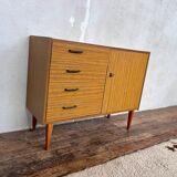 Vintage Mobel sideboard in wood and formica - 1960s