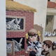 Map displays school lesson 'Village life' vintage 1967