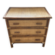 Commode 3 tiroirs en rotin, bambou et cannage, années 70