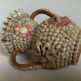 Shell vase folk art