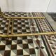 Table d’appoint vintage Werzalit – années 60/70 – plateau orange