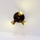 Model 837 Trio-Light Adjustable Ceiling Lamp In Wood And Brass By Temde Leuchten, Switzerland 1960S