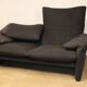 “Maralunga” sofa by Vico Magistretti for Cassina in tweed