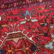 Handmade antique Persian Karajeh rug 90cm x 143cm, 1920s
