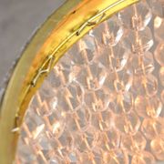 Mid-Century Czech Crystal and Brass Wall Lamp in Brass, 50s, set of 2