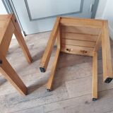 Pair of pine bedside tables