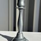 Pair of small fine candlesticks in tin H15.5