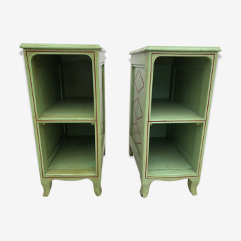Storage cabinets the pair or bedside tables