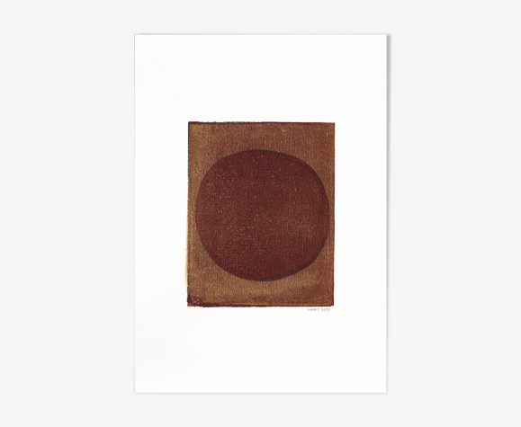 Peinture sur papier illustration abstraite sans cadre