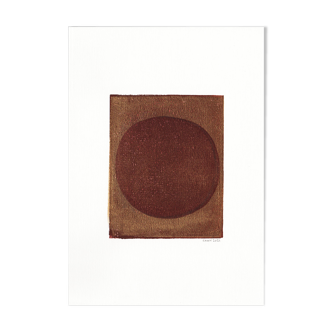 Painting on paper abstract illustration without frame