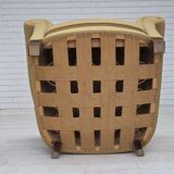 1960s, Danish relax chair, original light green furniture wool.