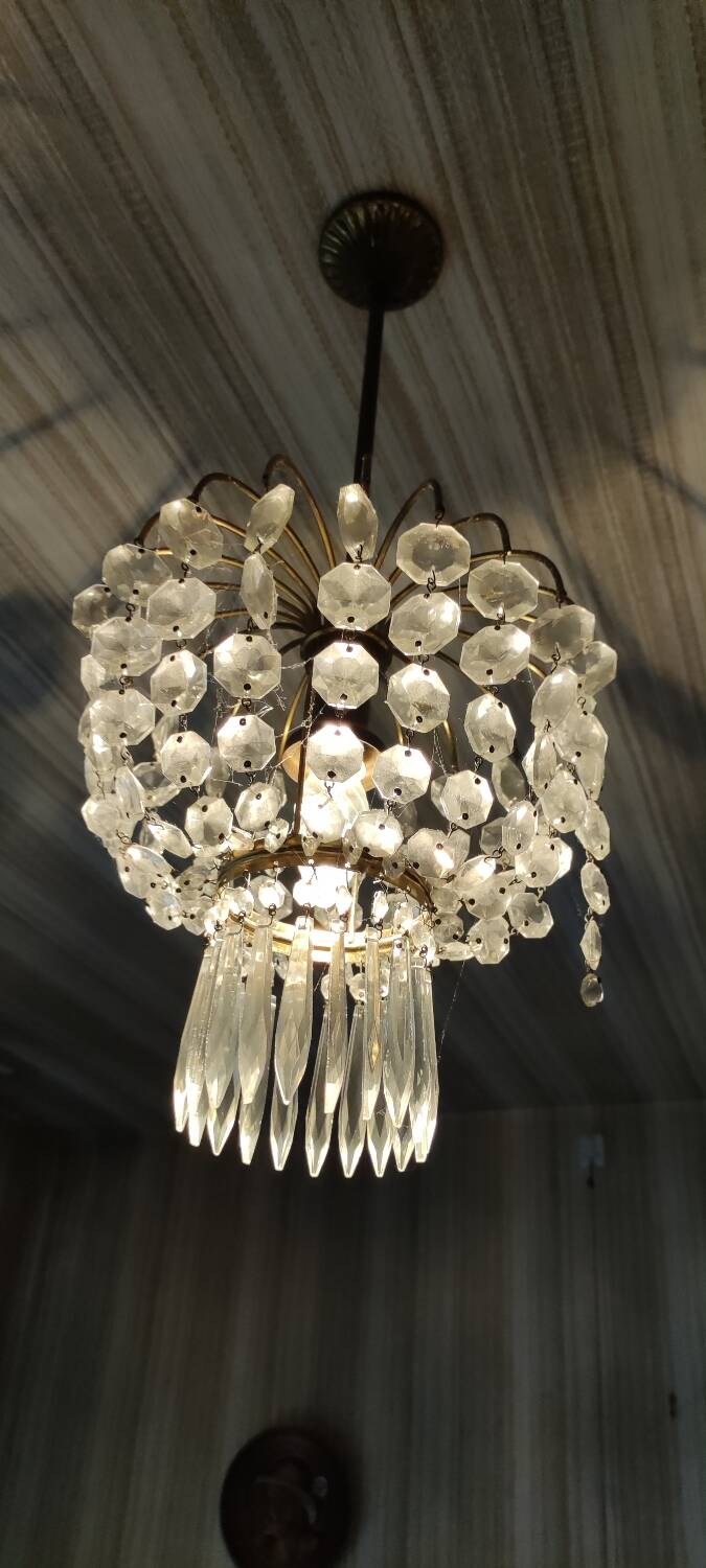 Glass ceiling lamp