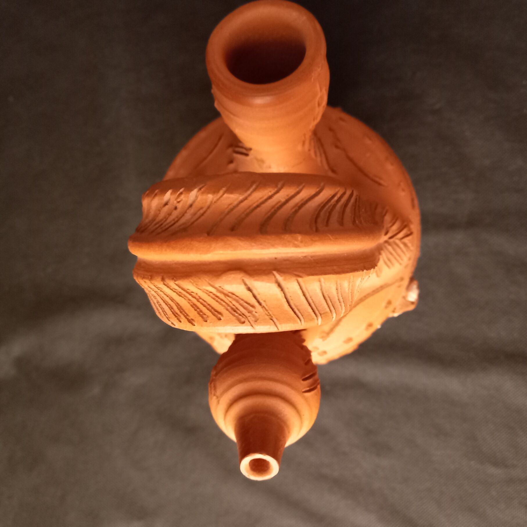 “Gargoulette” type terracotta pottery