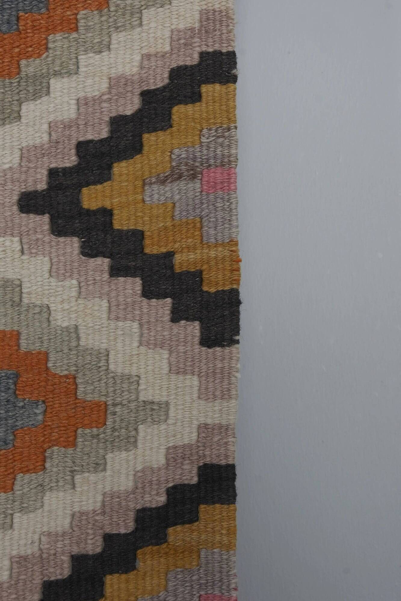 Vintage Turkish hallway rug 77x454 cm