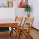 Set of 4 folding chairs in wood 70
