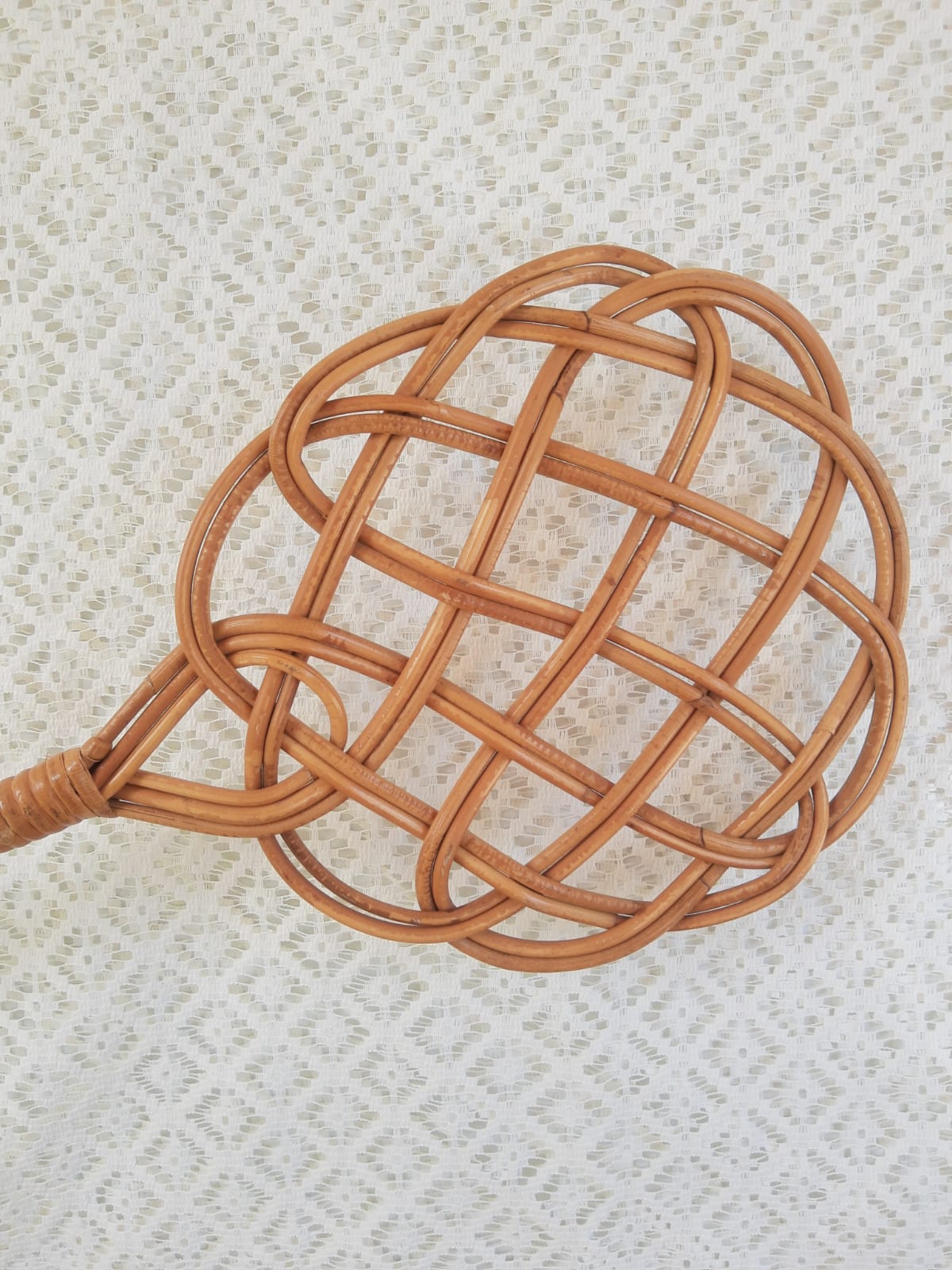 Vintage rattan battoir mat tape