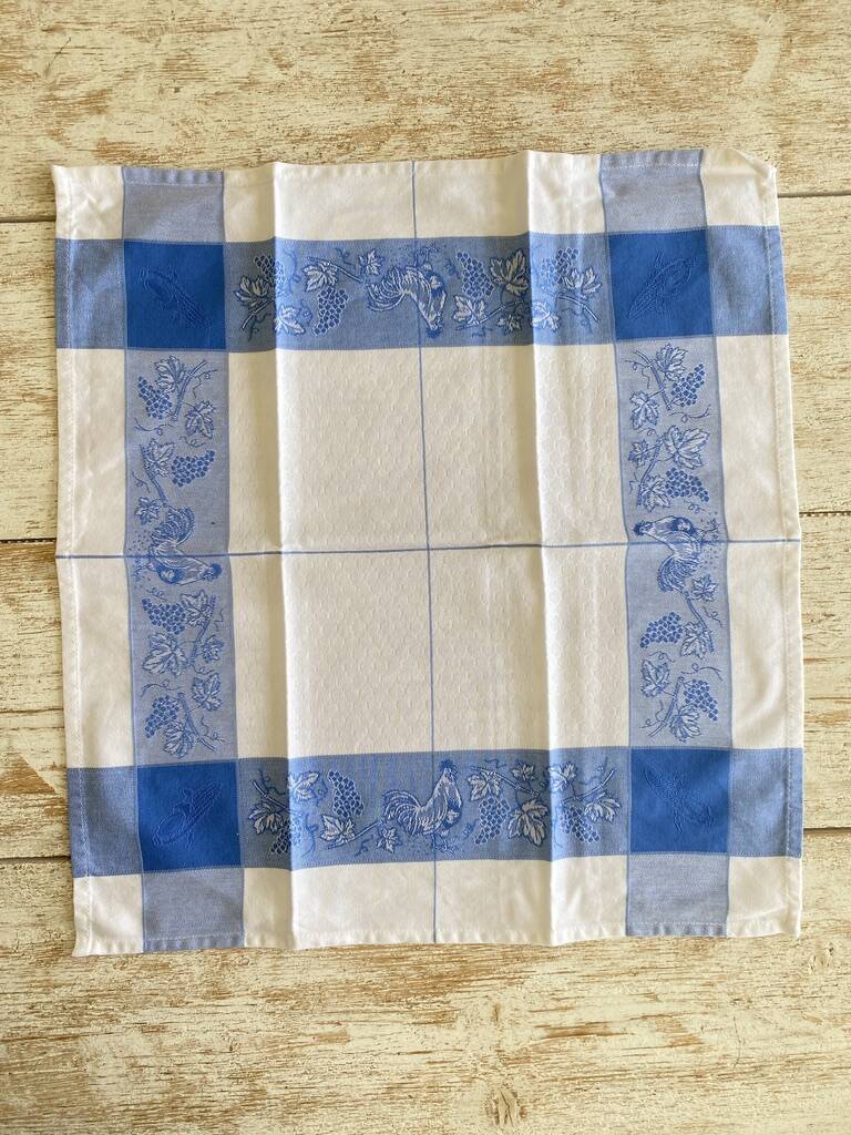 Set of 6 school-style napkins - cotton - 50x50 cm