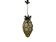 Suspension en fer forgé et verre de Murano des années 1950