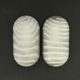 Pair of Modernist Striped Glass Wall Lamps from Peill & Putzler, 1970s