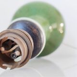 Green ceramic lamp foot