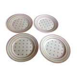 Série de 12 assiettes à dessert