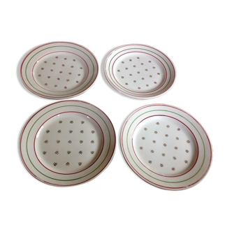 Series of 12 dessert plates