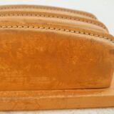 Camel leather mail holder
