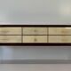 1950s Parchment and Walnut Chest of Drawers Attr. Paolo Buffa