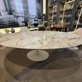 Eero Saarinen,& éditions - Knoll: table ovale 244 cm, Arabescato
