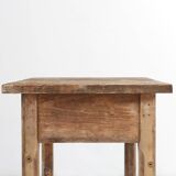 Industrial console table with patinated colorful paint, Belgium ca. 1950