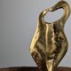 David Marshall Bronze and Wood Fruit Bowl Sculpture Organic Brutalist 1980s