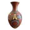 Enamelled art deco vase