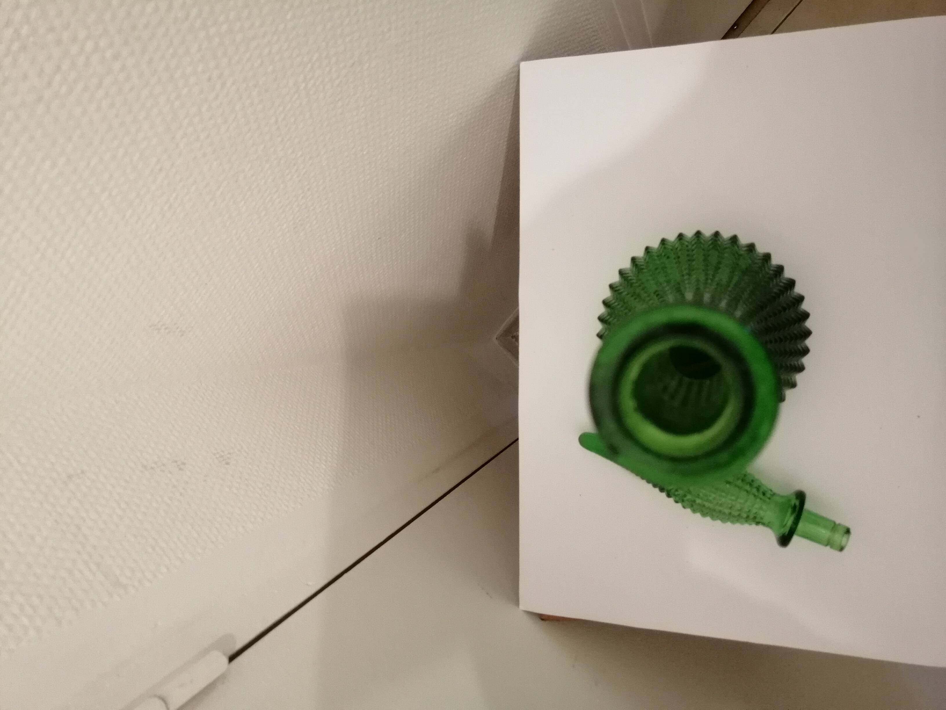 Italian green decanter