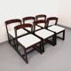 Set of 6 vintage Italian sleigh chairs by Mario Sabot